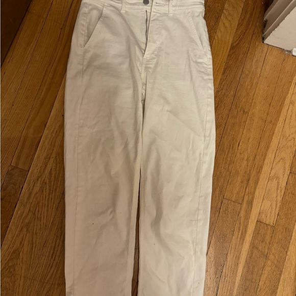 Everlane straight leg crop bone 8 - Picture 2 of 3